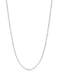 Nialaya Jewelry rolo-chain necklace - Silver