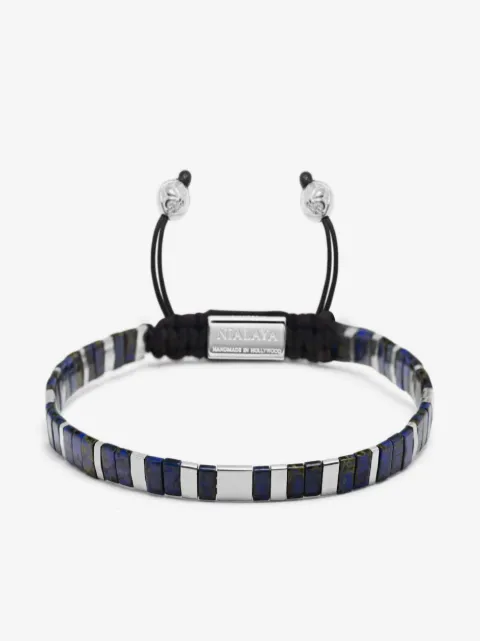 Nialaya Jewelry logo-engraved beaded bracelet