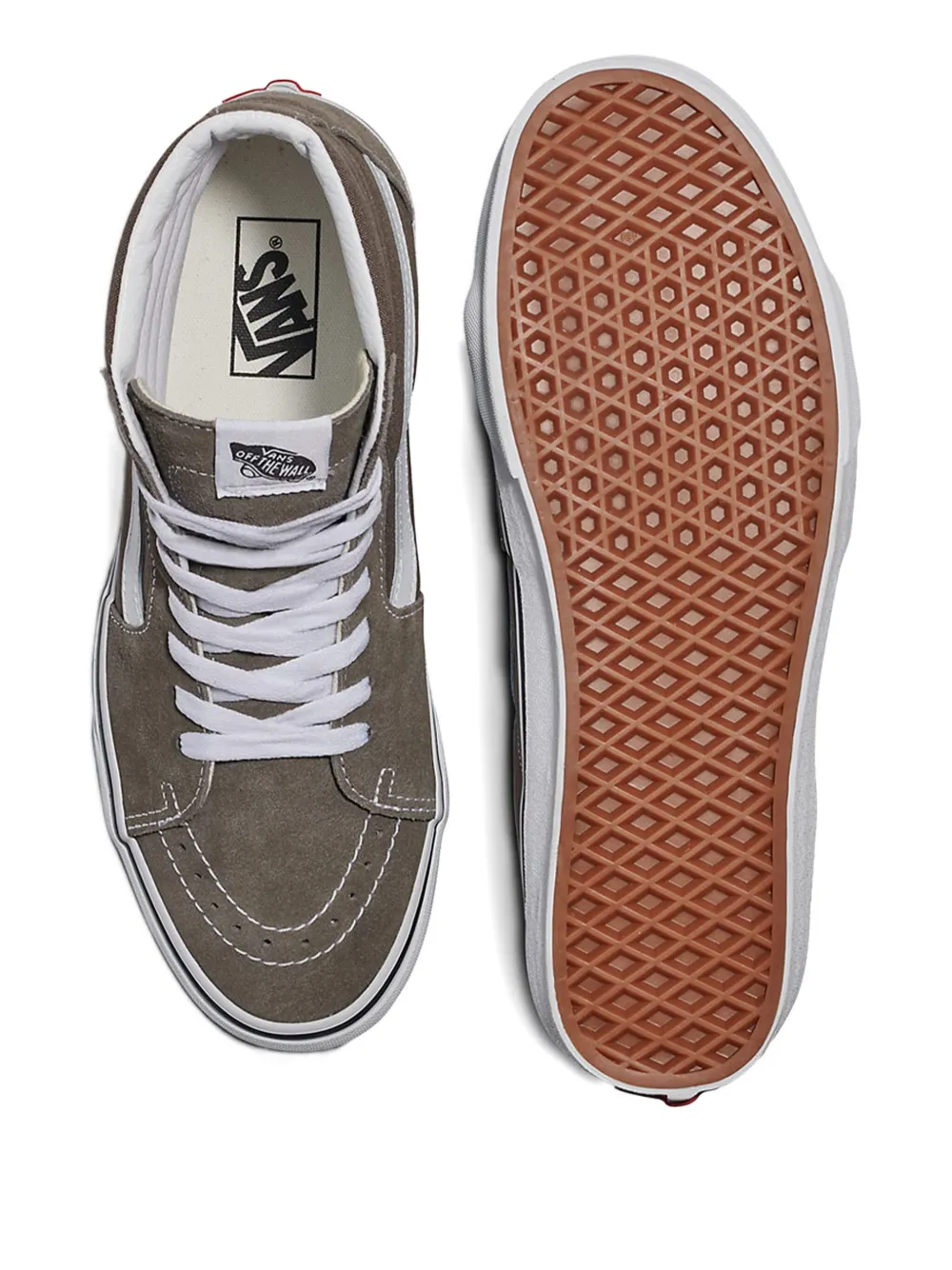 Vans Color Theory high-top suede sneakers Grey