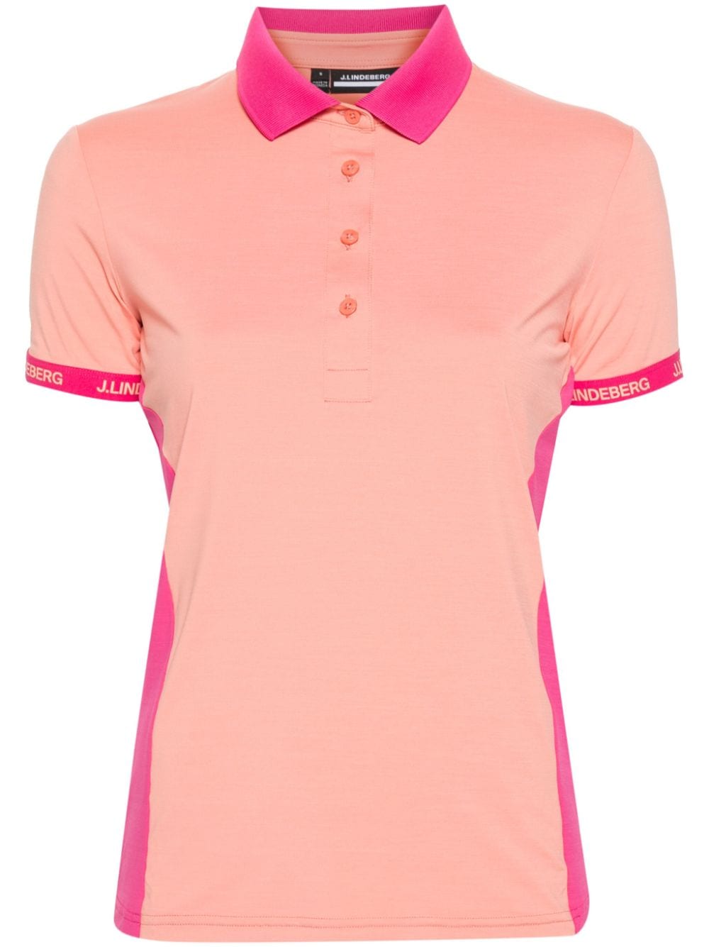 J. Lindeberg Makena Polo Shirt In Pink