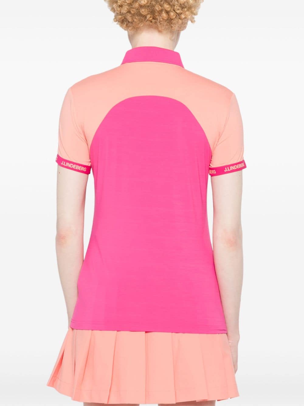 Shop J. Lindeberg Makena Polo Shirt In Pink