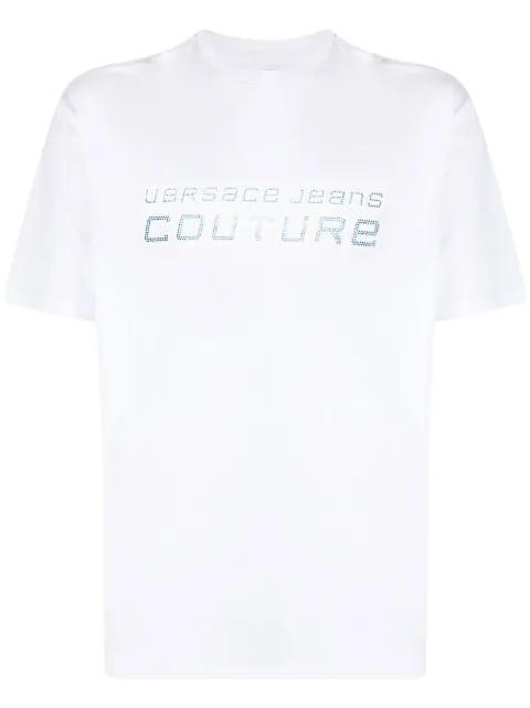 Versace Jeans Couture rhinestone-embellished cotton T-shirt
