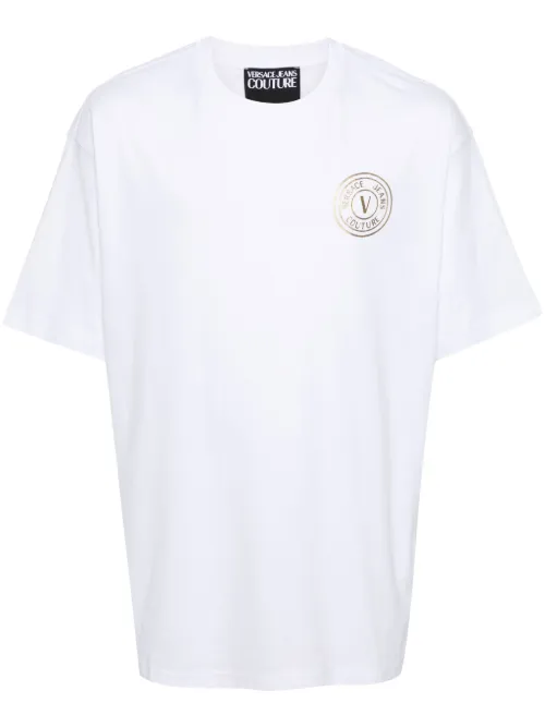T-shirt V-Emblem - Versace Jeans Couture - Modalova