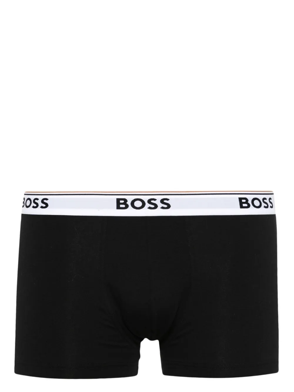 Shop Hugo Boss Logo-waistband Boxers (pack Of Three) In Black