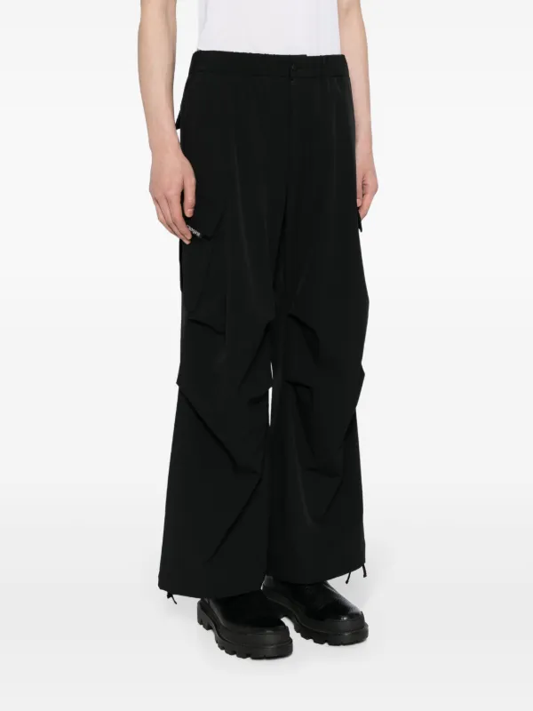 CROQUIS wide-leg Cargo Trousers | Black | FARFETCH