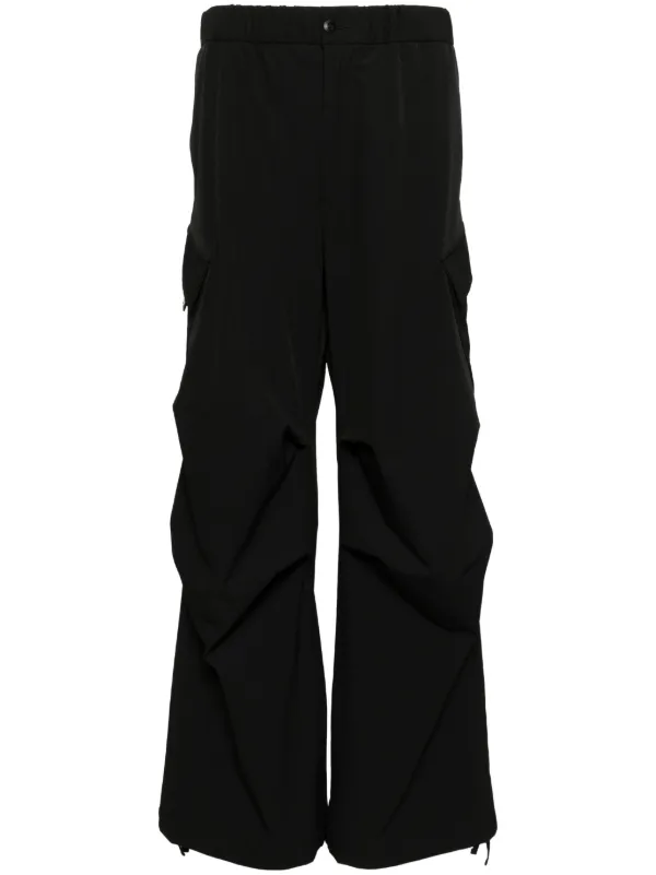 CROQUIS wide-leg Cargo Trousers | Black | FARFETCH