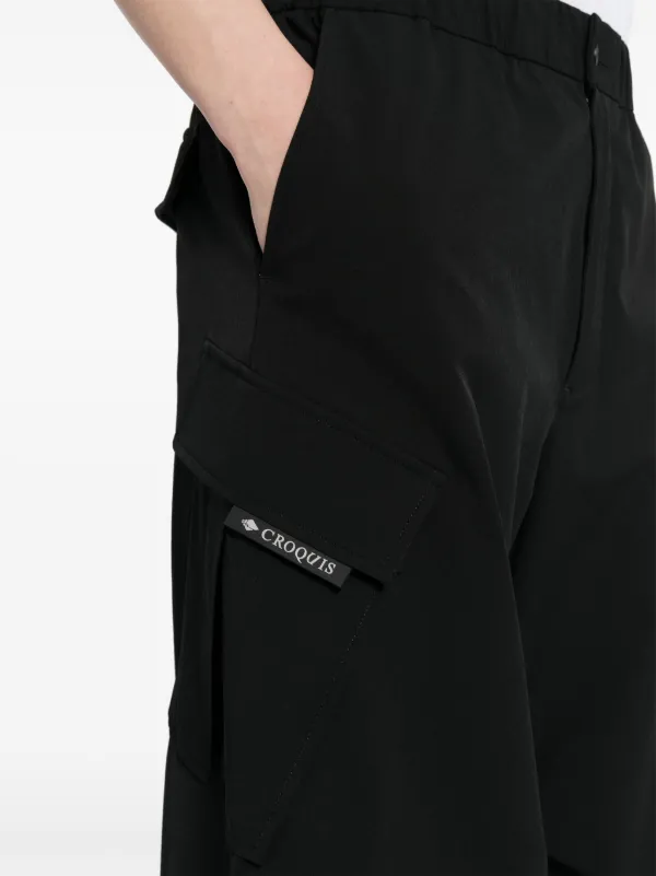 CROQUIS wide-leg Cargo Trousers | Black | FARFETCH