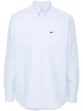 Lacoste logo-patch cotton shirt - Blue