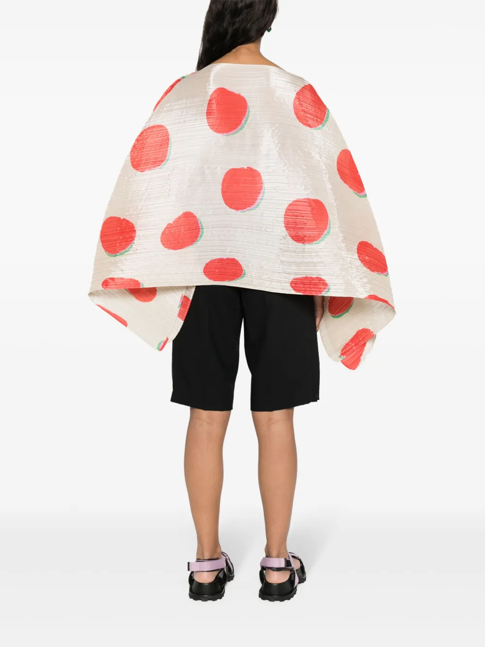 Pleats Please Issey Miyake Bean Dots Madame-T tunic | Smart Closet