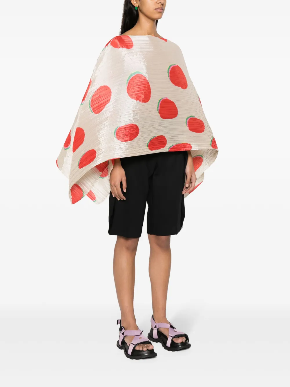 ◇◇プリーツプリーズ　ストール　BEAN DOTS MADAME-T ◇◇ BEAN DOTS MADAME-T Stole White – ISSEY MIYAKE EU