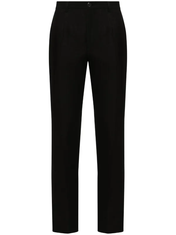 Dolce & Gabbana リネン テーラードパンツ | ブラック | FARFETCH JP