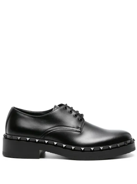 Valentino Garavani M-Way Rockstud leather derby shoes