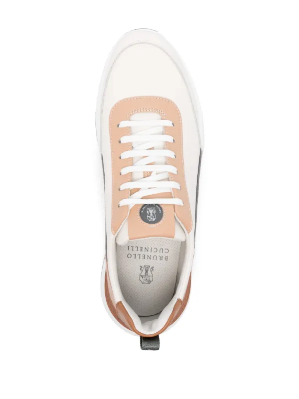 Brunello Cucinelli ロゴ レザースニーカー | ニュートラル