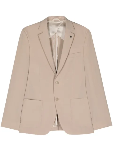 Karl Lagerfeld blazer de tejido seersucker con botones
