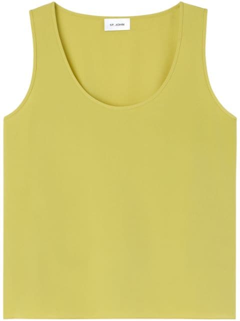 St. John silk tank top