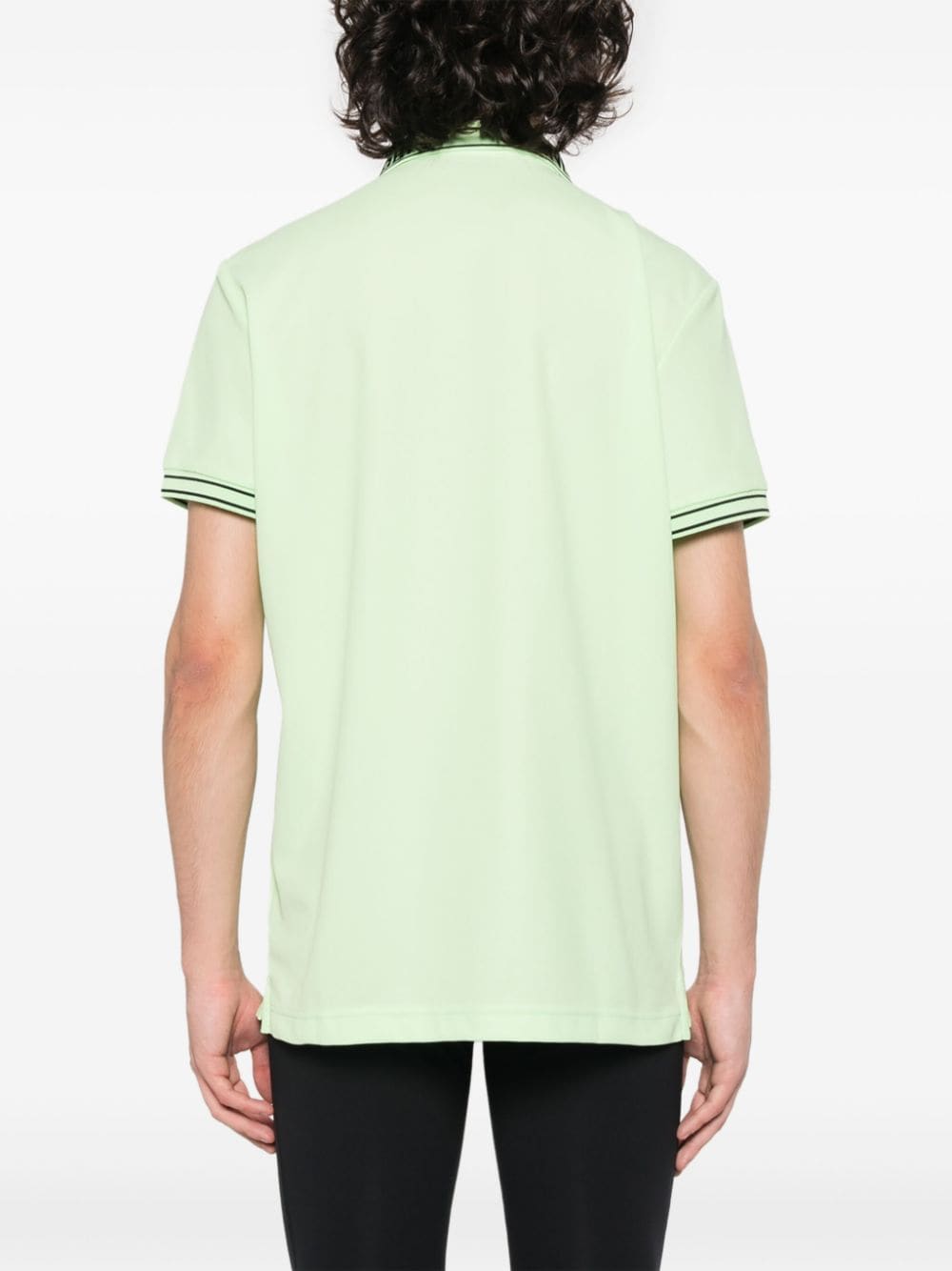 Shop J. Lindeberg Austin Piqué Polo Shirt In Green