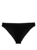 Casablanca logo-embossed textured bikini brief - Black