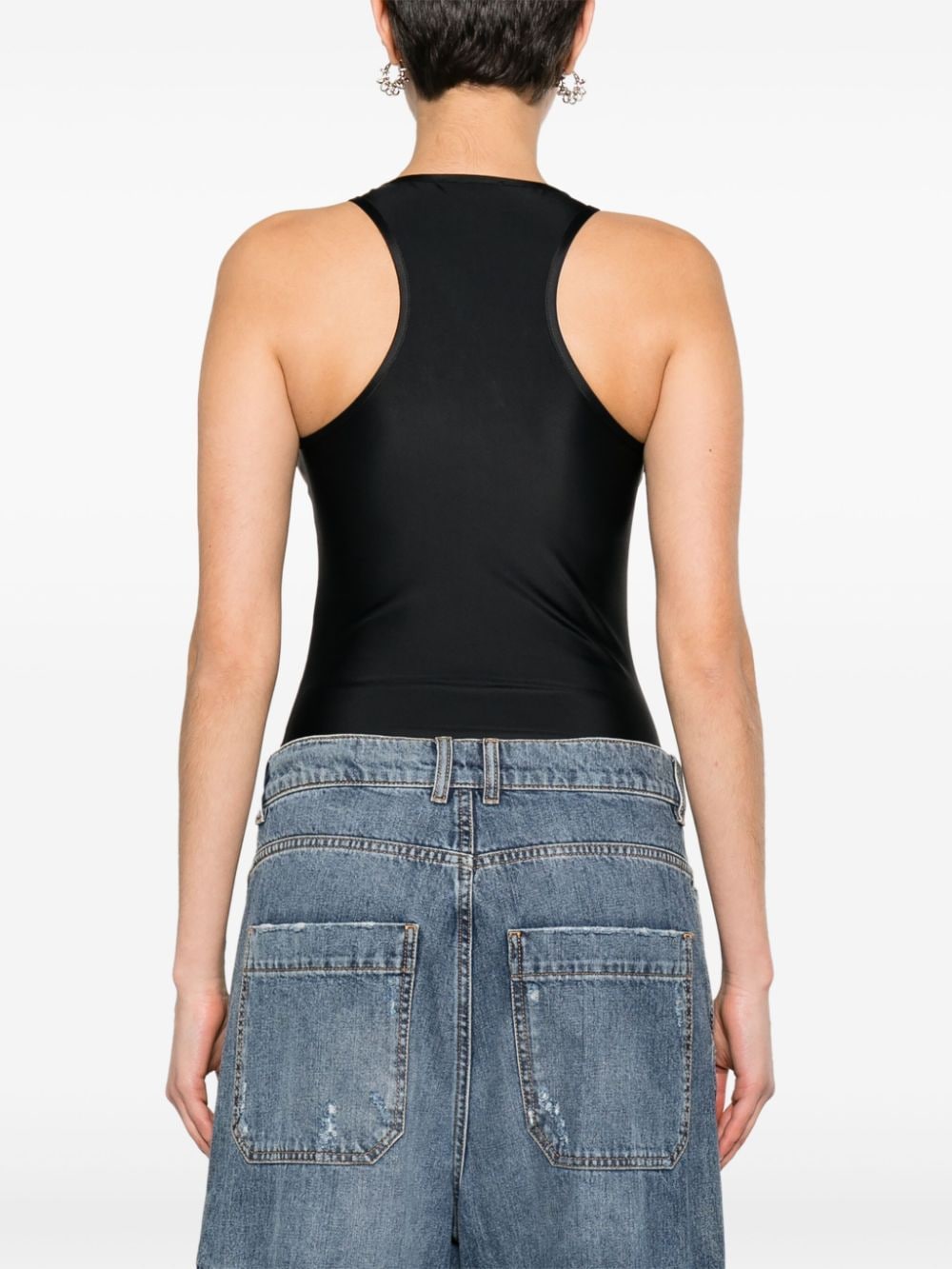 Versace Jeans Couture Body met halternek Zwart