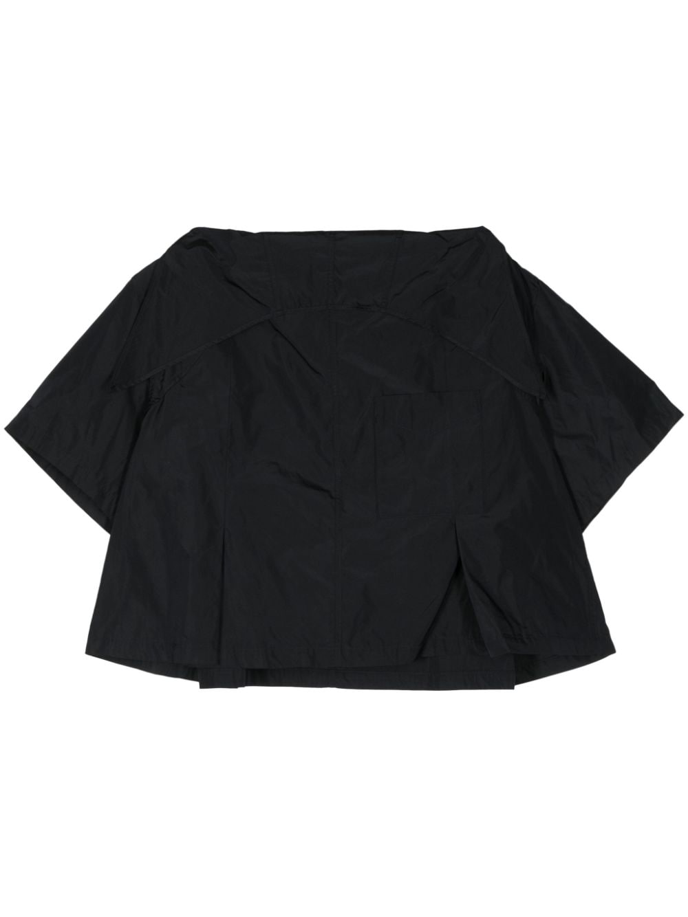Toga Wide Style Cropped Top In Black