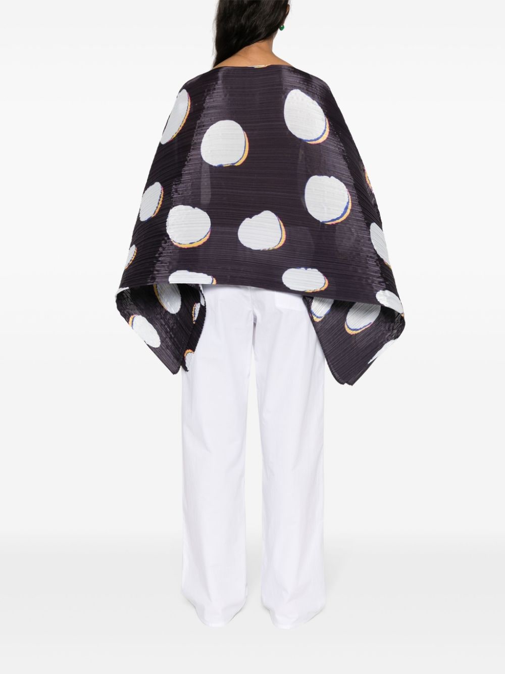 Shop Issey Miyake Bean Dots Madame-t Tunic In 蓝色