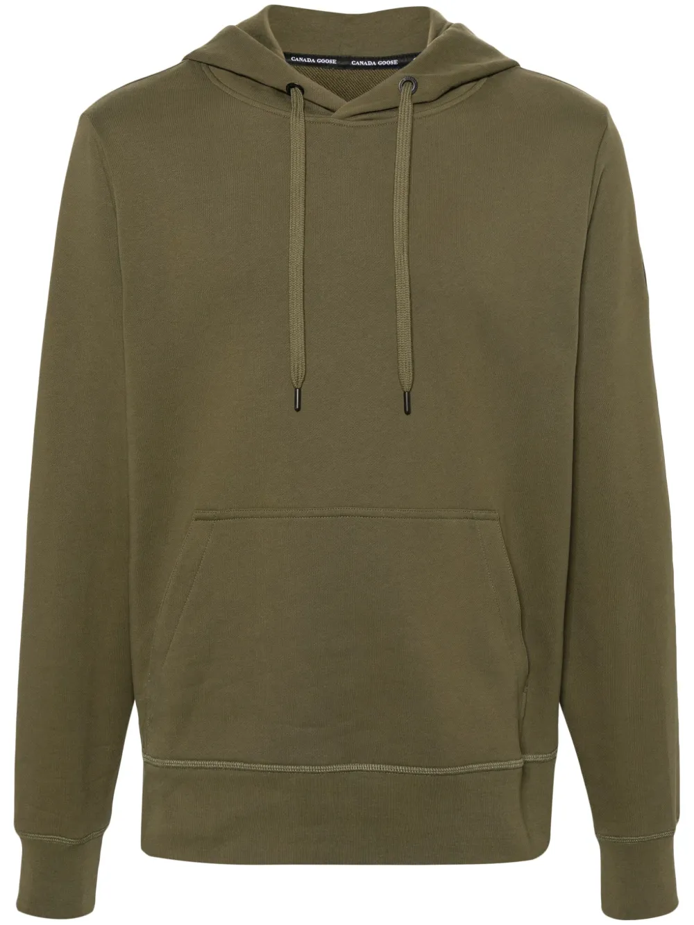 Canada Goose Army Green Cotton Hoodie In Green
