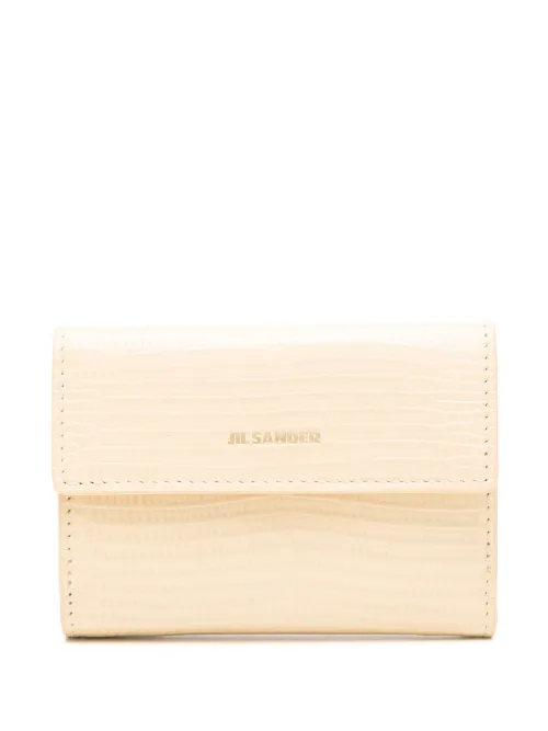 Porte-monnaie en cuir à logo - Jil Sander - Modalova