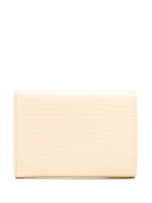 Jil Sander logo-stamp Leather Coin Purse | Yellow | FARFETCH