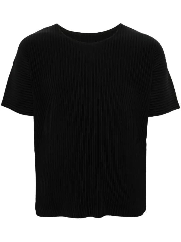 プリーツプリーズ ミー ティシャツ Pleats Please Issey Miyake プリーツ Tシャツ | ブラック