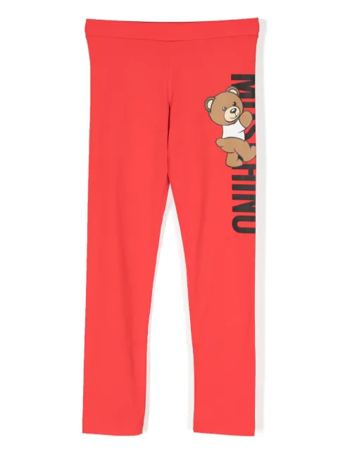 Moschino Kids Leggings con stampa Teddy Bear