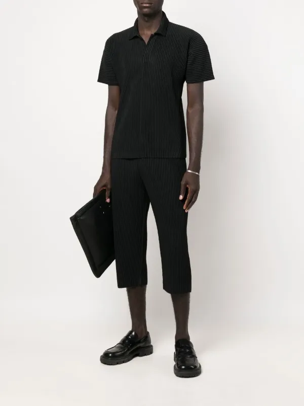 Homme Plissé Issey Miyake Basic プリーツ ポロシャツ