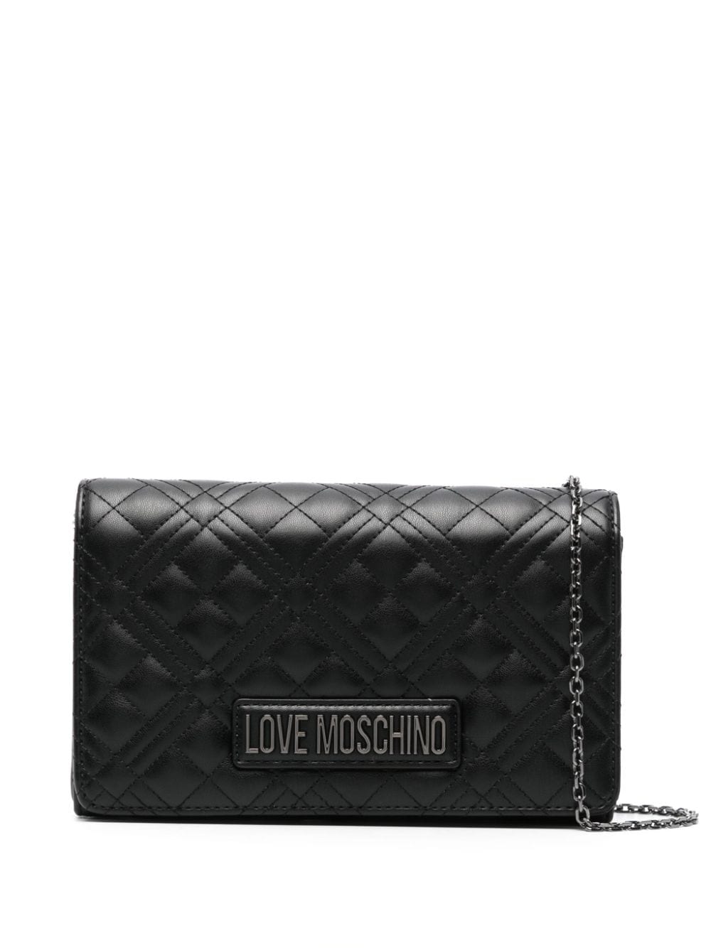 Love Moschino Logo-lettering Cross Body Bag In Schwarz