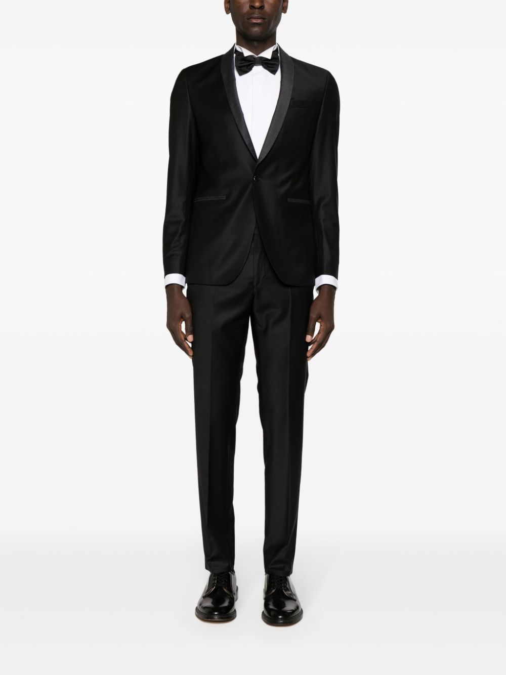 Karl Lagerfeld single-breasted wool blend suit - Zwart