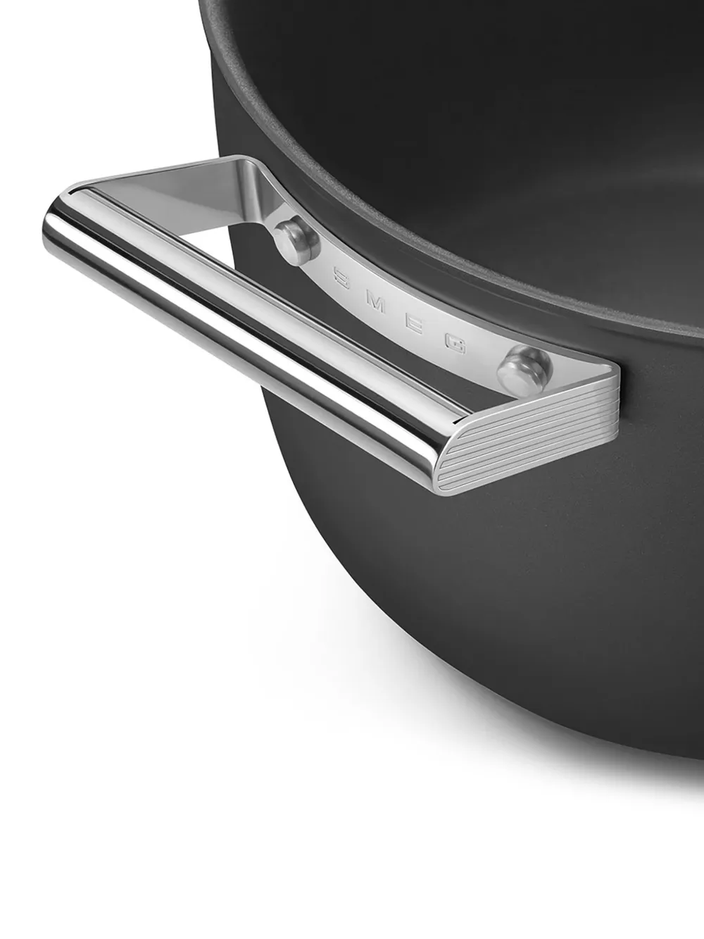 Smeg Stainless Steel Casserole (7.7l) In 黑色