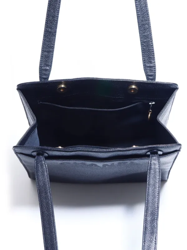 CHANEL Pre-Owned 1997-1999 レザーハンドバッグ | ブラック
