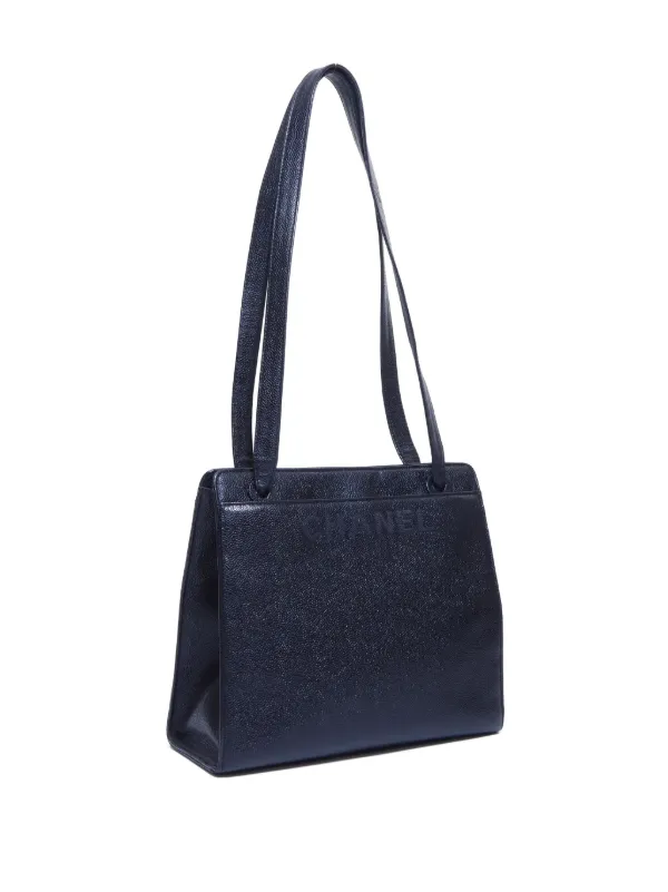 CHANEL Pre-Owned 1997-1999 レザーハンドバッグ | ブラック