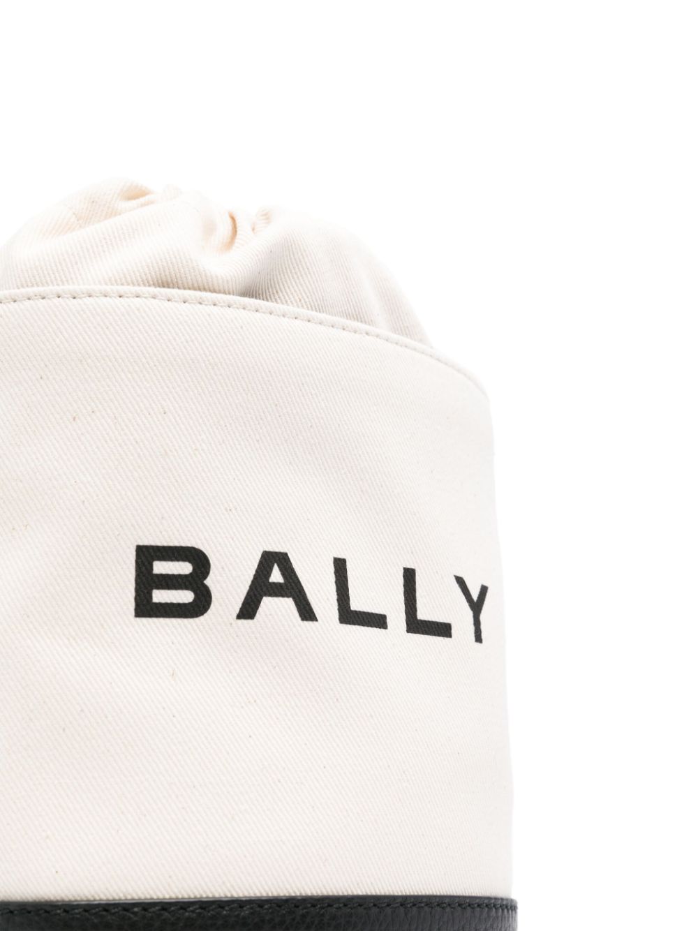 Shop Bally Bar Bucket Bag In Neutrals