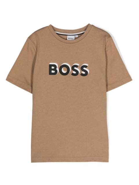 BOSS Kidswear logo-print cotton T-shirt