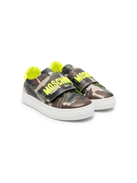Moschino Kids camouflage-print sneakers