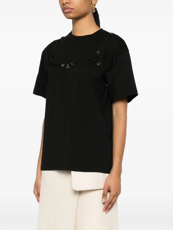 Murmur ストラップディテール Tシャツ | ブラック | FARFETCH JP