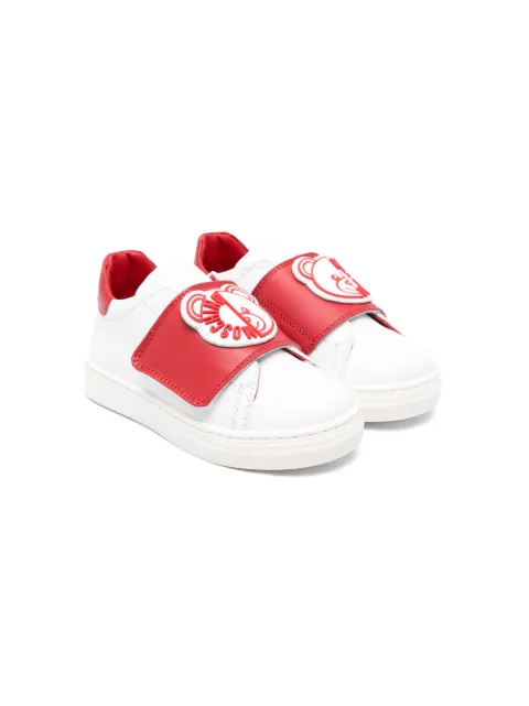 Moschino Kids Leo Teddy-appliqué sneakers
