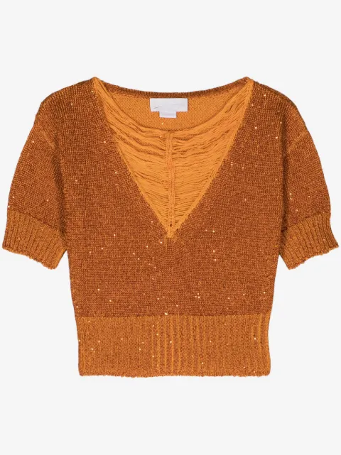Genny top con cuello en V