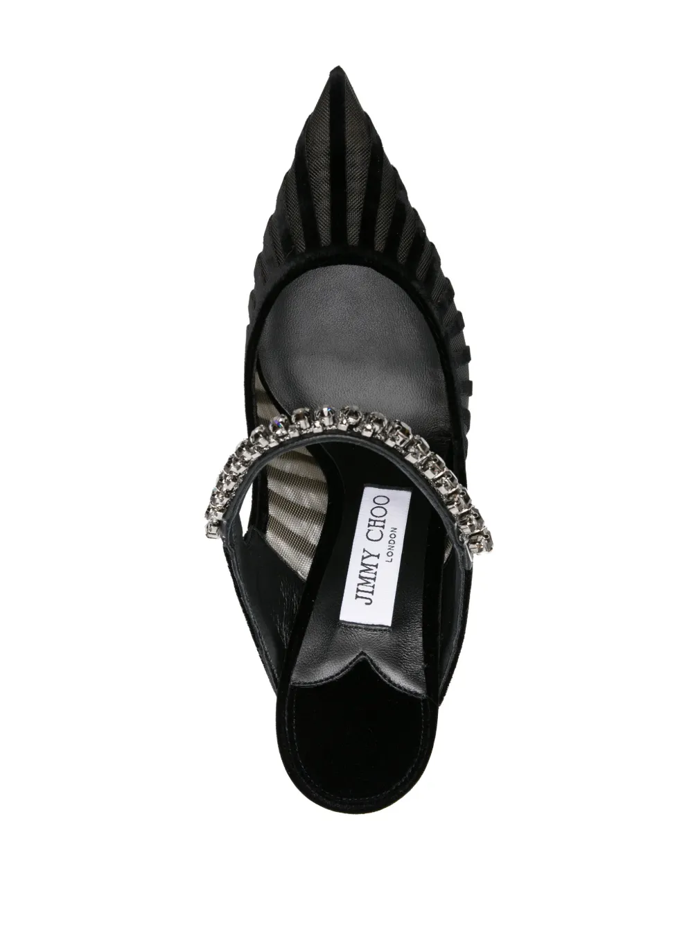 Jimmy choo bing online embellished patent leather mules