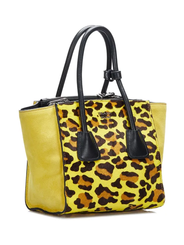 Prada cavallino hotsell leopard bag