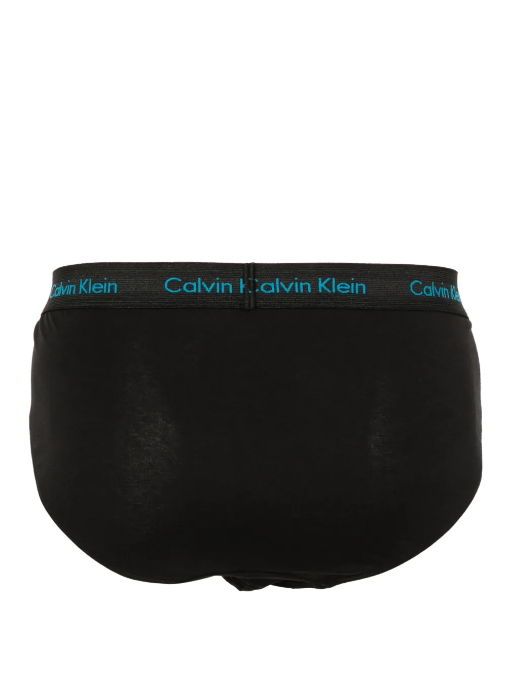 Calvin Klein Drie slips met logoband Zwart
