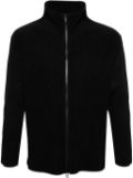 Issey Miyake Men zip-up plissé jacket - Black