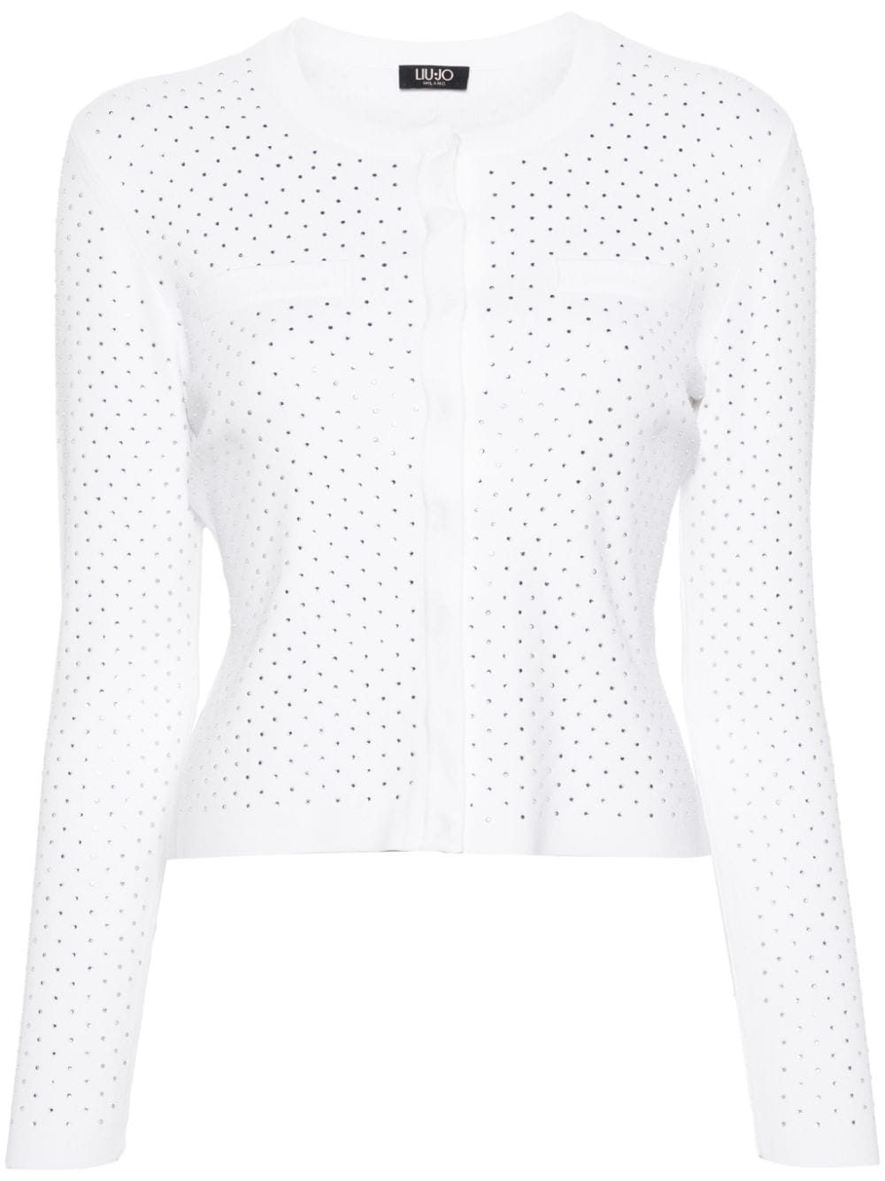 LIU JO embellished fine-knit cardigan - Bianco