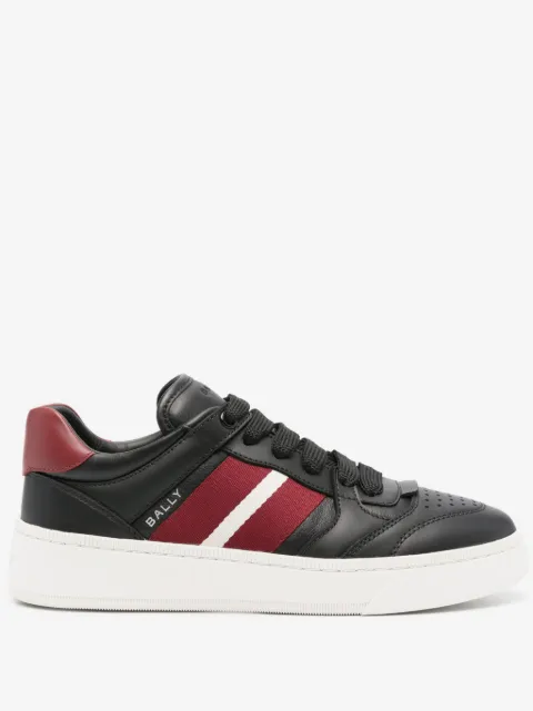 Bally logo-debossed leather sneakers