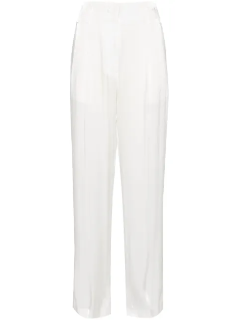 Genny pantalones anchos con efecto satinado