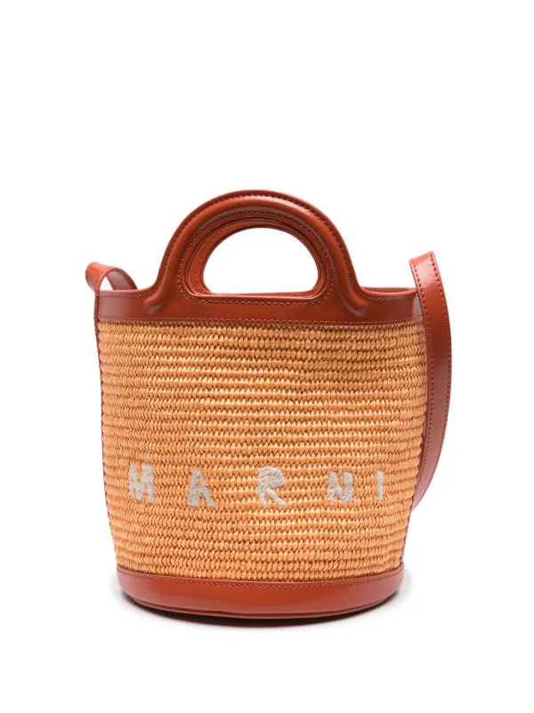 Marni Mini Tropicalia Bucket Bag | Brown | FARFETCH CA