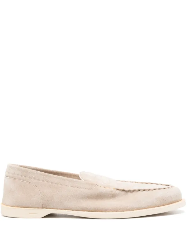 John Lobb Pace スエード ローファー | ニュートラル | FARFETCH JP